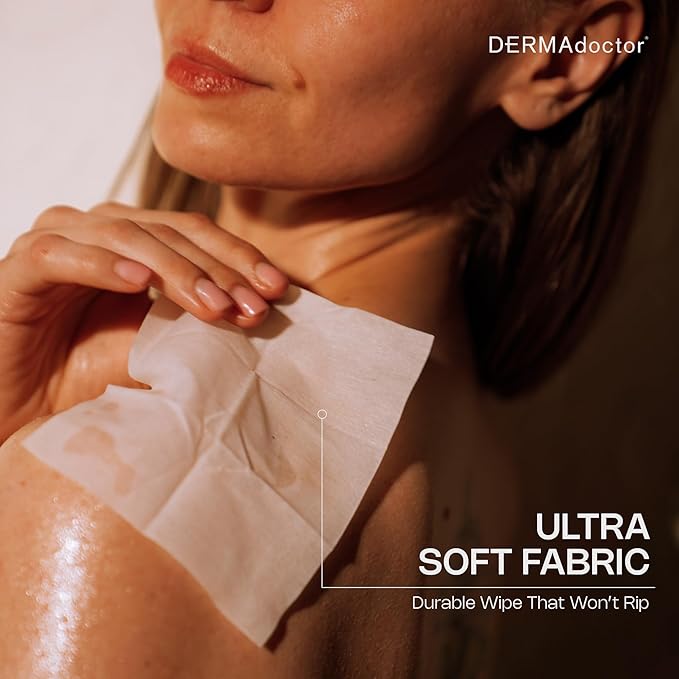 DERMAdoctor Deodorant Wipes Individually Wrapped - Refreshing Antiperspirant Wipes, Dermatologist Formulated Hyperhidrosis Treatment for Body Hands Feet | Anti Sweat Wipe, Foot Deodorant - 10 Count