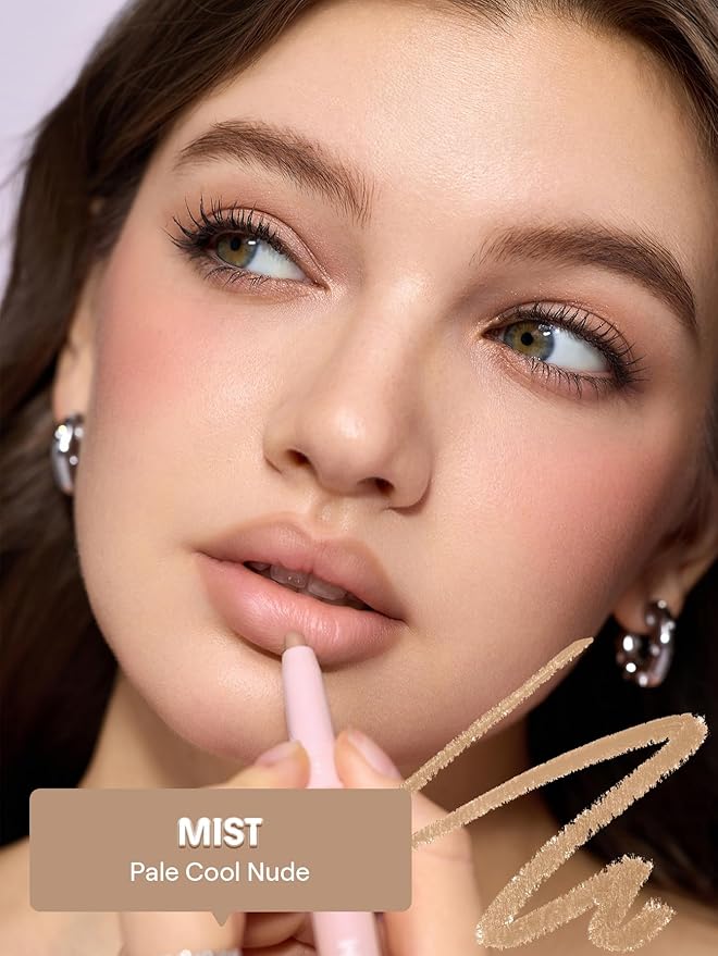 SHEGLAM Cloudline Blur Lip Liner Long Lasting,Vegan & Cruelty-Free Lip Stain-Mist