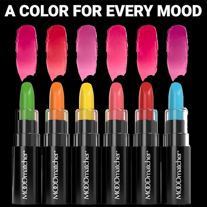 MOODmatcher Original Color Changing Lipstick – 12 Hours Long-Lasting, Moisturizing, Smudge-Proof, Glamorous Personalized Color, Premium Quality – Made in USA (Dark Blue)