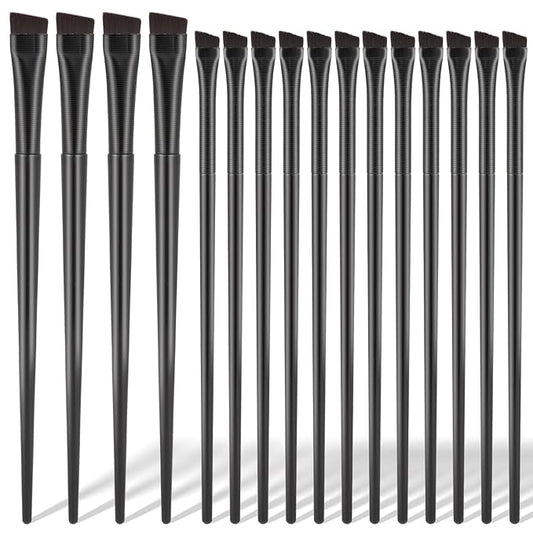 16 Pcs Brow Tint Brush Eyeliner Brush Eyebrow Brush Tint Ultra Thin Angled Eye Liner Brush Applicator, Fine Angled Eyebrow Tint Brushes, Eyeshadow Eye Brow Makeup Brush Applicator