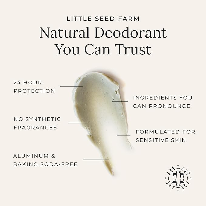 Little Seed Farm - Deodorant Cream Samples, 8 Pack - All Scents