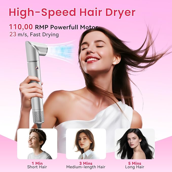 Hair Dryer Brush Volumizer 3 in 1 Hot Air Styler for Women: High-Speed Blow Dry Brush for Volume, Straightening and Fast Drying