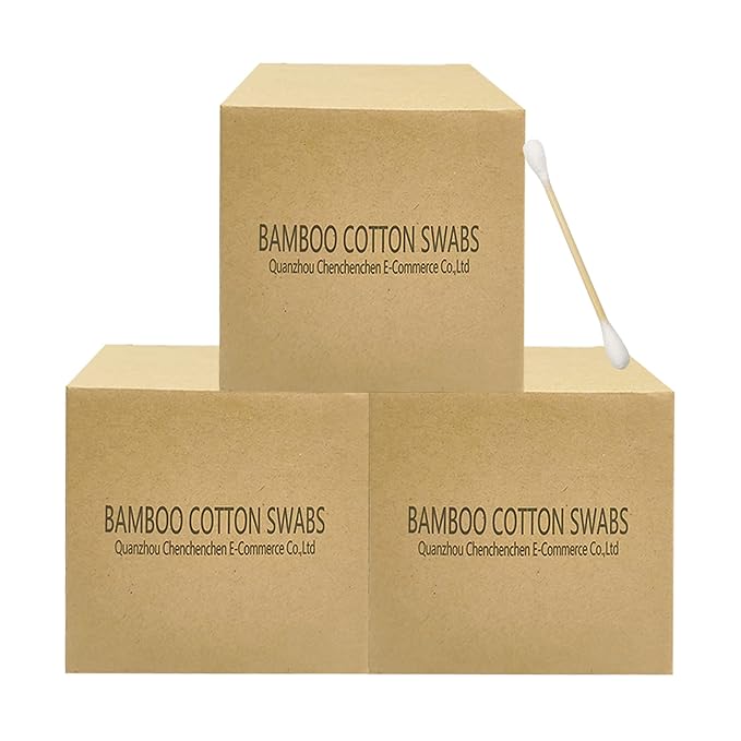 Bamboo Cotton Swabs, Wooden Cotton Swabs 1125pcs
