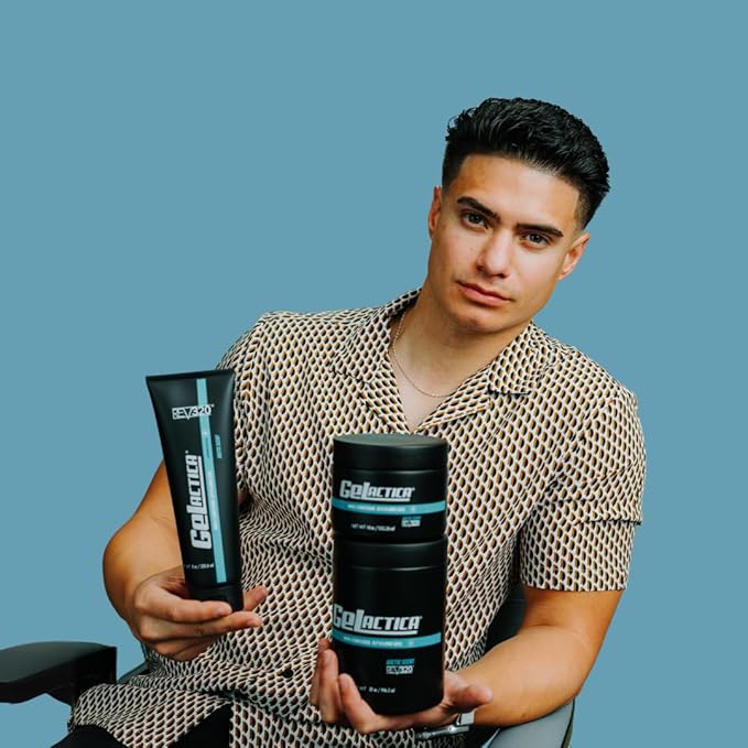 Max Control Hair Gel for Men, Alcohol-Free, Strong Hold Styling Gel, Natural Extracts for Long-Lasting Hold and Shine, Slick Back Hair Style 32 oz