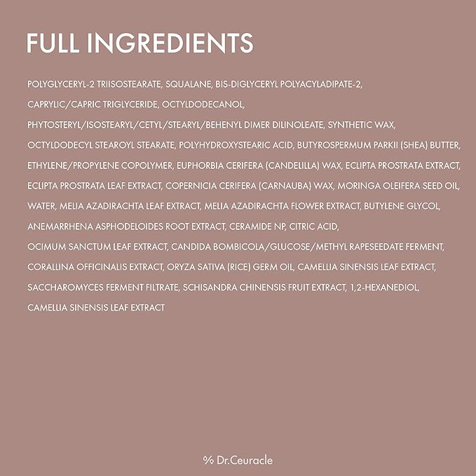Dr.Ceuracle Vegan Kombucha Tea Lip Balm - Soft, Natural, Lightweight, Hydrating Lip Moisturizer for Dry Cracked Lips, Korean Skincare (3.7 g / 0.13 oz.)