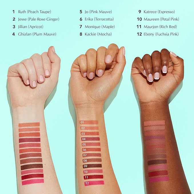 Thrive Causemetics Lip Filler Long-Wearing + Plumping Lip Liner, Shea Butter Hydrating Lip Plumper Retractable Lip Liner Pencil, Built In Sharpener, Vegan & Cruelty Free, Ebony (Fuchsia Pink)