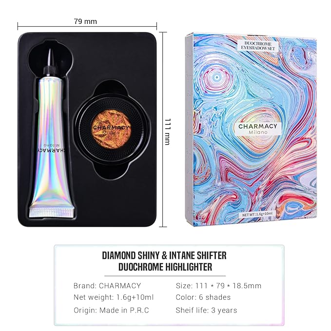 CHARMACY Duochrome Eyeshadow, Insane Shifters Chameleon Eyeshadow, Creates High-Impact, Metallic Eye Looks, 100% Vegan and Cruelty Free (Chameleon-#901, 0.05 Ounce (Pack of 1))