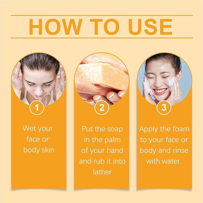 Turmeric Soap & Essential Oil Set, Including 6 Turmeric Kojic Soap & Essential Oils, Natural Lemon Honey Handmade Bar for Wash Face & Body, Jabon de Curcuma para Las Manchas Kit for Women & Men