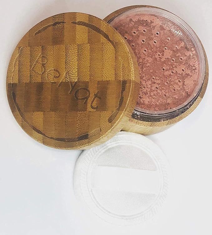 BeNat. Blush Powder, Plum. Vegan. All-Natural. Made with Fewer, Natural Ingredients. 0.4-oz. Packed in a Beautiful Bamboo, Eco-Friendly Case.