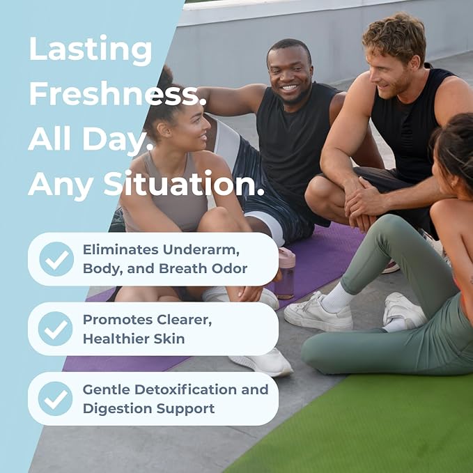 REFRESH – Internal Deodorant Supplement for Odor Control, Skin Health & Confidence Boost
