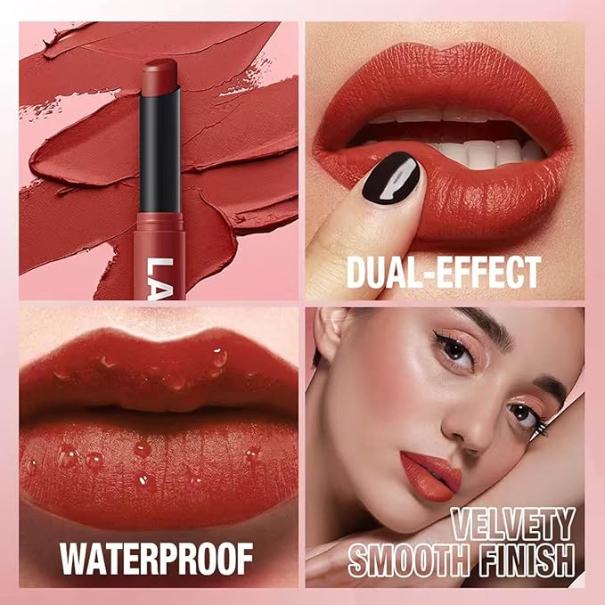 Long Lasting Waterproof Matte Nude Lipstick - Perfect for Daily Commute 11