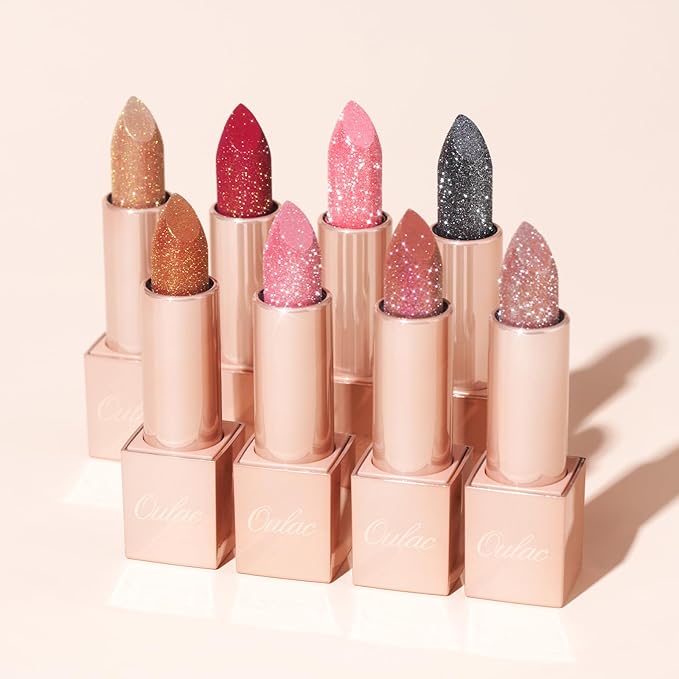 Oulac Infinity Moisture Shine Lipstick - High Shine Shimmery Finish, Super Creamy Texture, Medium to High Coverage - Gluten Free, PG09 Fussy