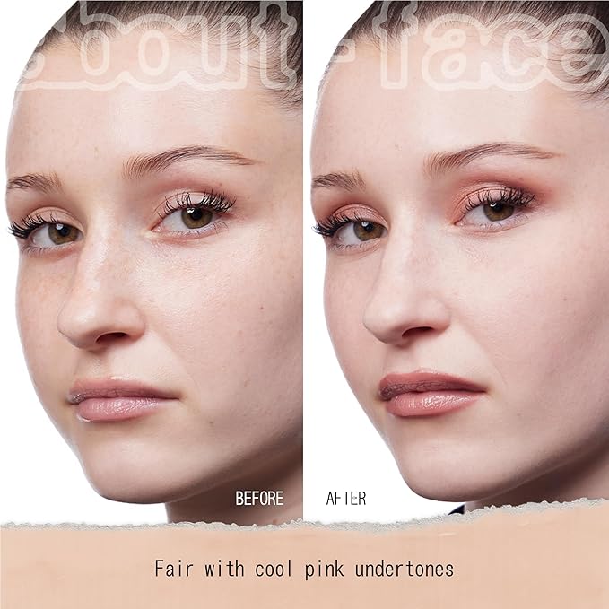 about-face THE PERFORMER Skin-Focused Foundation F2Cool – Medium Coverage, Long-Wear, Breathable & Buildable Base – Clean, Vegan, Hydrating Formula with Blue Agave & Chlorella – 1.08oz