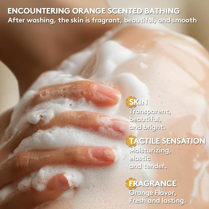 RGBB Kojic acid ginger yellow soap - containing vitamin C, shea butter moisturizing, fresh citrus aroma, facial and body cleansing soap, suitable for both men and women 100g x 2 Bars