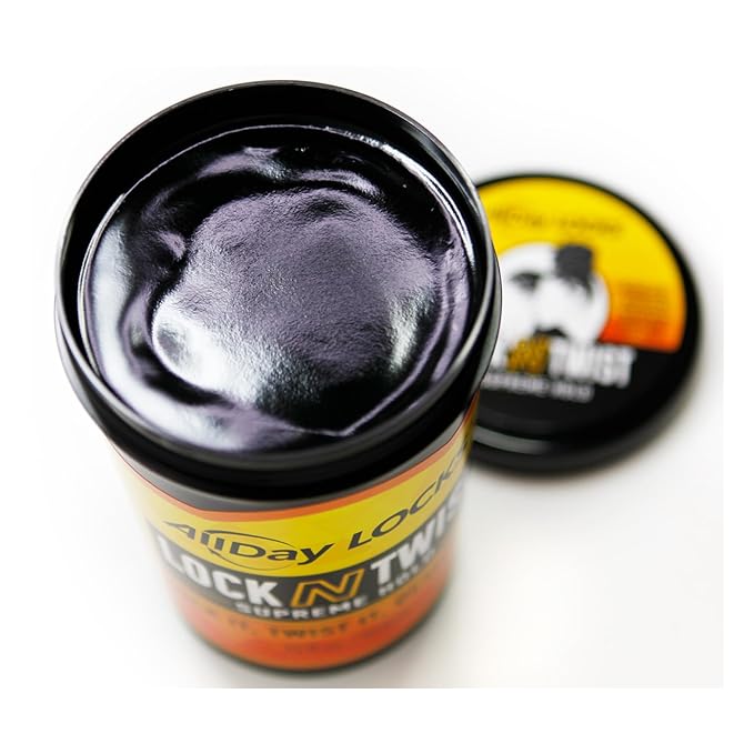 AllDay Locks Lock N Twist (Jar) | Supreme Hold, No Frizz or Flaking | Hydrating, Nourishing Loc Booster | Grape & Avocado-Infused | Lock & Twist Braids, Locks, Twists, Cornrows | 32 oz