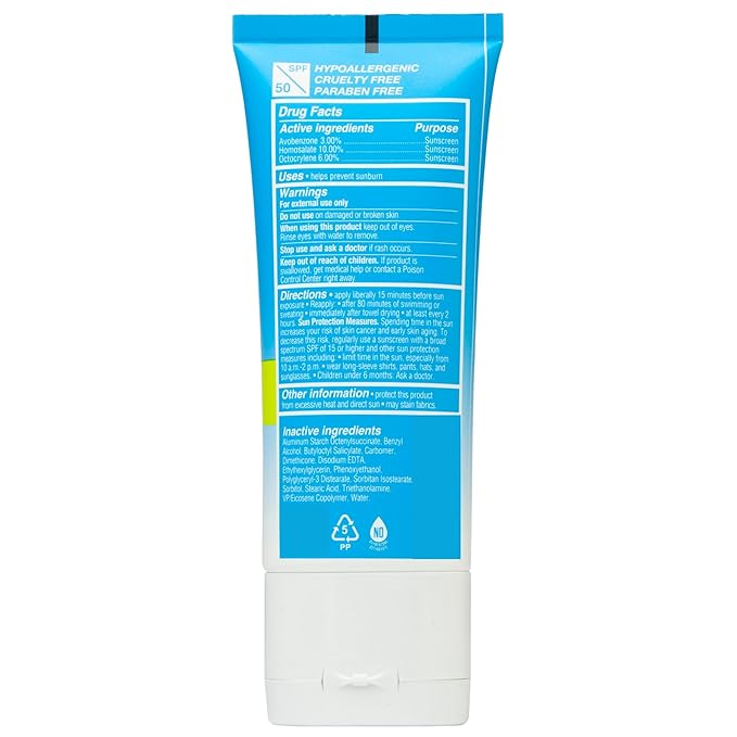 Surface Sunscreen Lotion SPF 50 for Face and Body, Natural Formula, Lightweight and Reef Friendly, Broad Spectrum UVA UVB Protection, Water Resistant Sun Care for Outdoor Use, Fragrance Free, 3oz