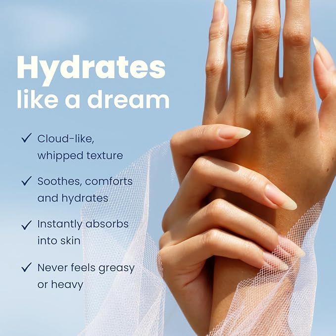 LONDONTOWN kur Whipped Cloud Hydrating, Moisturizing & Fast Absorbing Hand Cream, Vegan & Cruelty Free - 2.5fl oz, 1 Pack