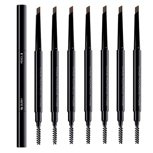 Eyebrow Pencils for Women,8 Pack Auburn Eyebrow Pencil Set,Retractable Definer Eye Brow Pencil Waterproof Sweatproof Long-Lasting,with Spoolie Brush,S3.
