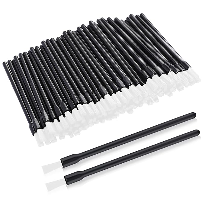 100 Pcs Lip Brushes Disposable Nail Polish Brushes Disposable Lip Brushes Lip Wand Disposable Applicators Lipstick Lip Gloss Wands Nail Polish Brush Multifunctional Makeup Brushes for Women