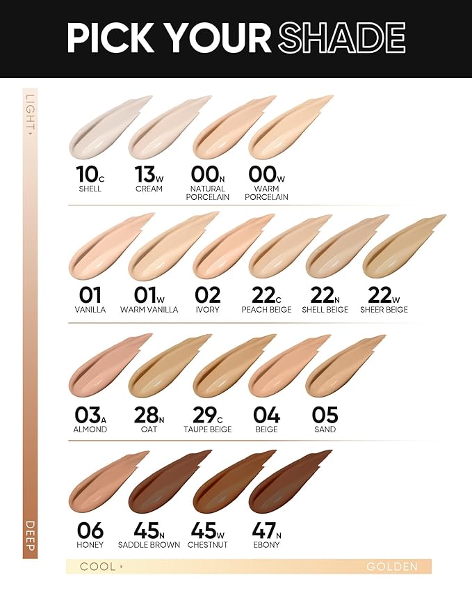 Full Coverage Cushion Foundation, Weightless, Skin Fit, Satin Glow Finish, Oil-Control Waterproof Foundation, Sweatproof Flawless BB Cream CC Korean Makeup