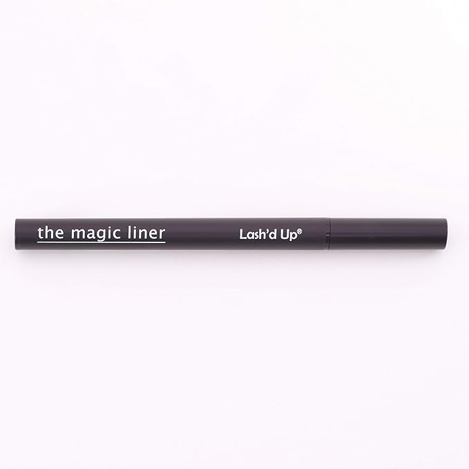 Lash'd Up Glue Liner Pen (Extra Strong, Clear & Black) Magic Self-Adhesive Eyeliner Full-size 0.032 Oz. (2 PCS, Clear & Black, Extra Strong)