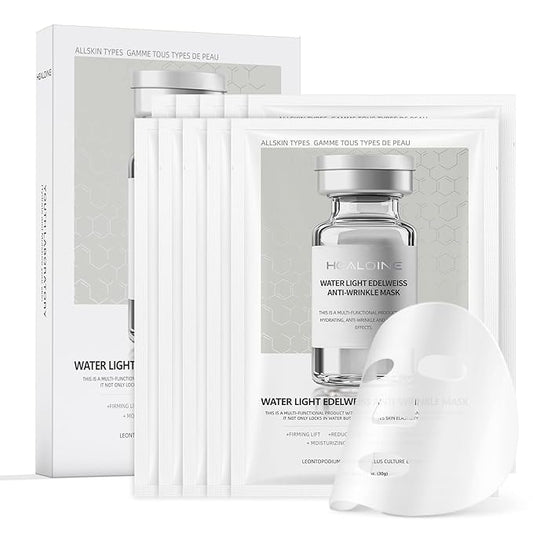 10 Packs Stem Cell Serum Facial Mask Collagen Face Mask Overnight Korea Hydrating Collagen Face Masks Pore Minimizing, Elasticity Improvement Sheet Mask for All Skin Type Skincare