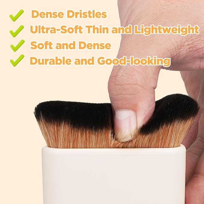 Self Tanner Brush,Large Self Tanning for Self Tan,Kabuki for Body,Body Makeup Brush for Flawless Leg Makeup,Bronzer Shimmer Glow Blend Brush,Sunless Tanner Makeup Body Brushes Vegan (Pink White)