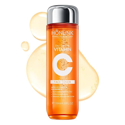 Premium 5X Vitamin C Face Toner, Facial Care Toner, Hyaluronic Acid Hydrating Facial Treatment for Even Skin Korean Tone, Safe Glowing Skin 130ml,K-Beauty,Tiktok Morning & Evening Skincare Women Gift