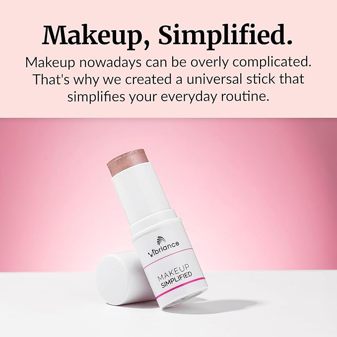 Vibriance Makeup Simplified Illuminate Stick - All-in-One, Mature Skin Highlighter - Lips, Cheeks, Eyes Cosmetics for Older Women