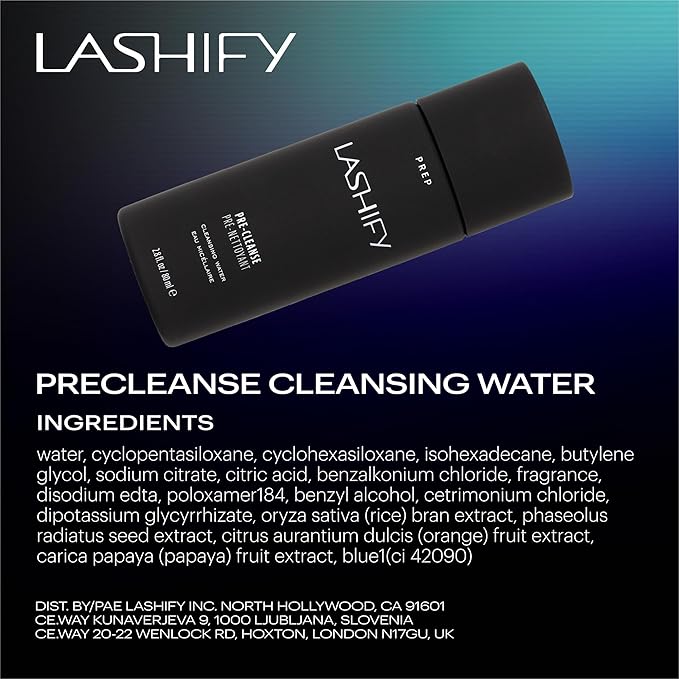 Lashify Pre-Cleanse Cleansing Water 80ml