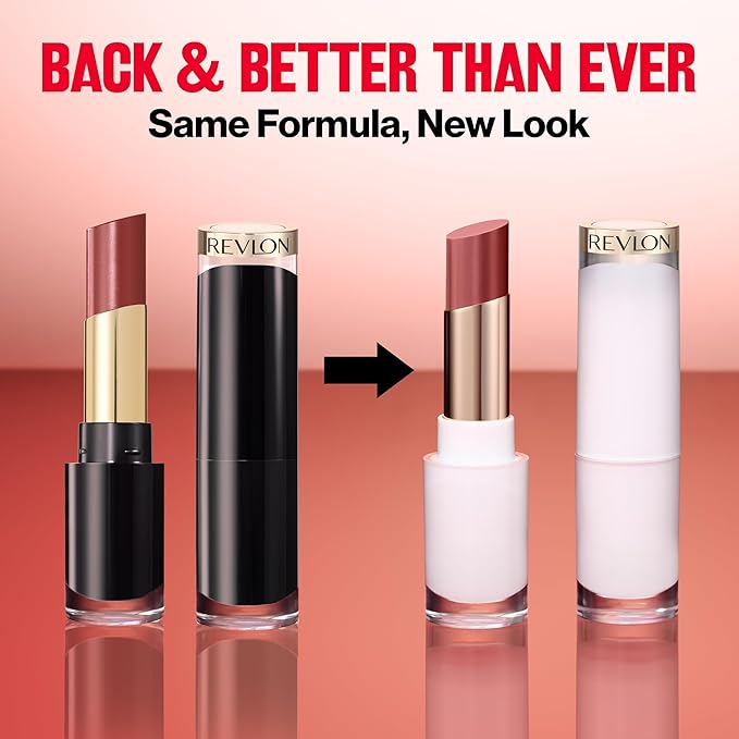 REVLON Super Lustrous Glass Shine Balm, Hydrating Tinted Lipstick, Sheer, Glossy Shiny Finish, 003 Honey Shine, 0.11 oz