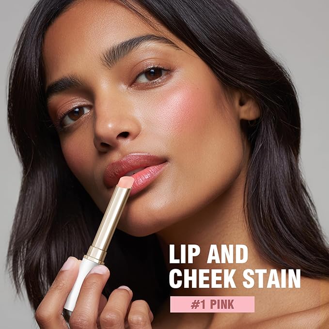 3Pcs Lip And Cheek Stain, PH-Activated Color-Changing,Long-Lasting Color With Hydrating Oils(#1pink,#2red,#3peach)