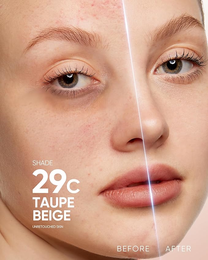 Full Coverage Cushion Foundation, Weightless, Skin Fit, Satin Glow Finish, Oil-Control Waterproof Foundation, Sweatproof Flawless BB Cream CC Korean Makeup