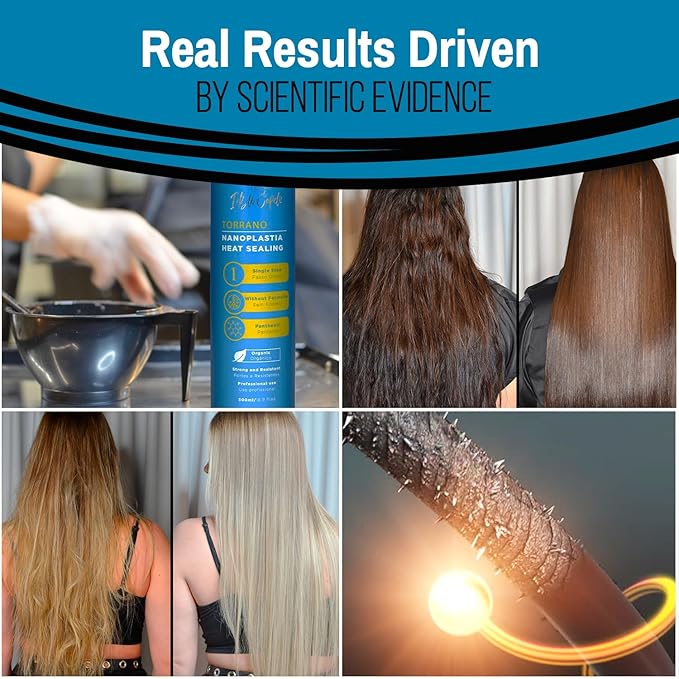 Torrano Cream Keratin Hair Treatment Straightening in 1 Step, Formaldehyde Free-Nanoplastia Para Alisar Cabello, Keratina Organica Sin Formol Para Alisar el Pelo - 2 Pack, 16.9Fl.oz (500ml)
