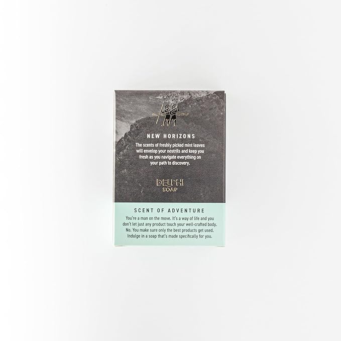 DELPHI Soap Men's Natural 5 oz Moisturizing Bar Soap Made from Natural Oils - Mountain Man 3 pack - Exfoliating - Mountain Ascent, Summit Citrus and new Horizons 3 Bundle