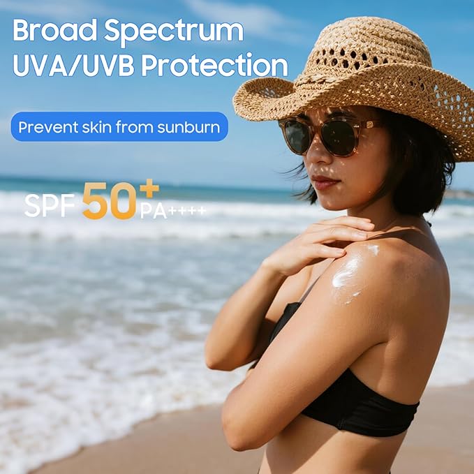Sun Clear Face Sunscreen SPF 50 for Acne-Prone and Oily Skin, Lightweight and Water-Resistant, Oxybenzone-Free, with Antioxidants for Healthy-Looking Skin – 1.7 fl oz