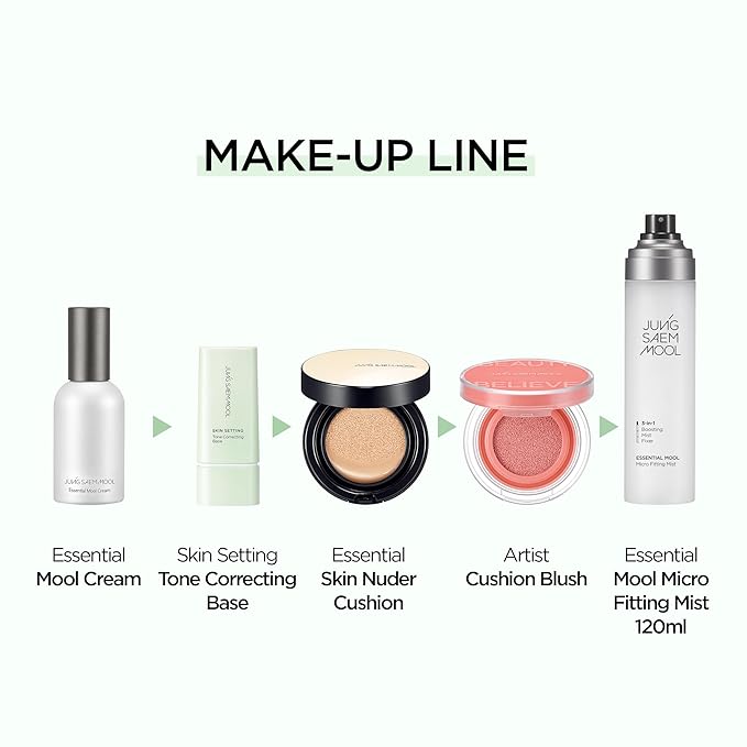 JUNG SAEM MOOL OFFICIAL] Skin Setting Tone Correcting Base | Color Correcting Primer | For Redness Control | Makeup Artist Brand