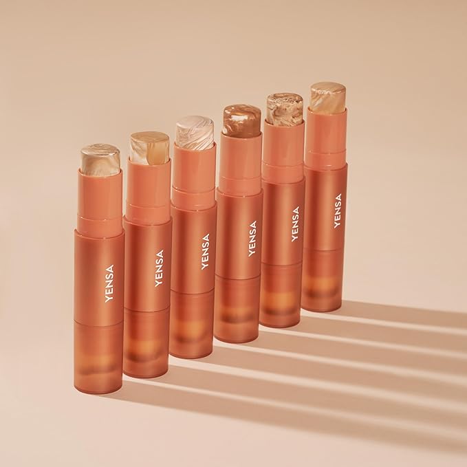 YENSA Super Serum Silk Tinted Foundation Stick - Full Coverage Skin Tint Stick Foundation - Enriched with Vitamin C, Bakuchiol & Ferulic Acid to Brighten & Even Skin Tone - Medium 1 (0.35 oz)