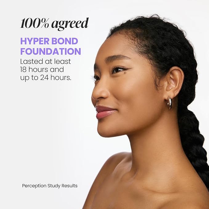 Wonderskin Hyper Bond All-Day Stay Serum Foundation – Waterproof, Transfer-Proof, 24HR Longwear Face Makeup with Niacinamide & Hyaluronic Acid – Lightweight, Natural Finish (Aura)
