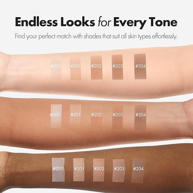 BLANC Cover Cream Stick V - Korean Color-Changing Foundation with Detachable Brush - Full to Medium Coverage Base Makeup (201 Light, 0.45 oz)