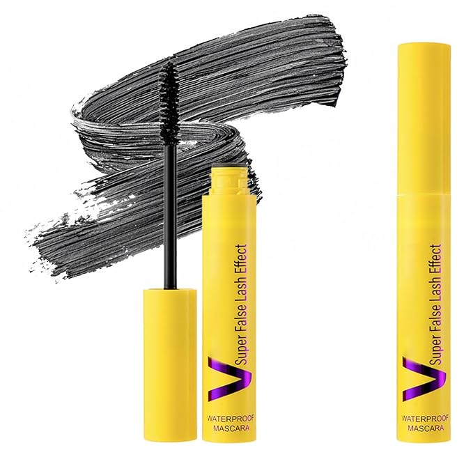 Bubble Mascara, 2025 Upgrade Waterproof Tubing Mascaras, Long-Lasting Mascara Clump-Proof Enhances the Natural Look, Can be Layered to Boost Curl, Length Formula for Bold (2Pcs)