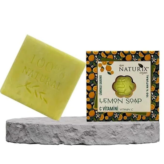 Organic Bar Soap Moisturizing Soap Made from Natural Oil | Hair Hand Face Body Bath Wash | Skin Care Cleanser Shampoo (Lemon)