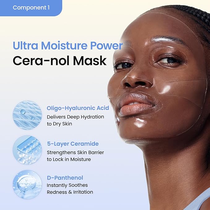 BIODANCE Barrier Rescue Duo: Caviar PDRN & Ceramide Panthenol Real Deep Overnight Gel Mask for Hydrating Plumping for Glass Skin, Korean Skin Care, Gifts for women, Skin Care Set