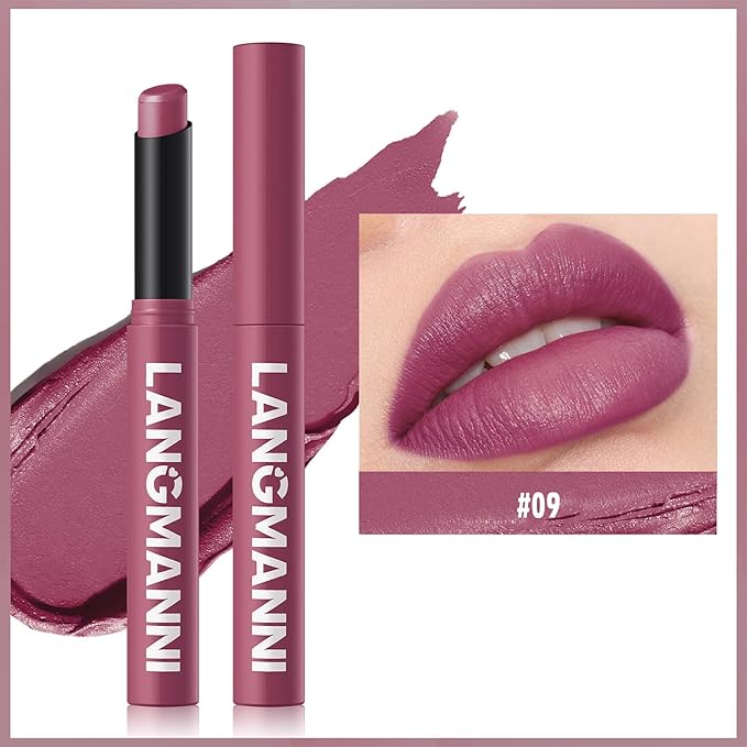 MĒTYSUR Matte Lipstick - Non-Sticky, Long-Lasting & Waterproof Lipstick for Women, Richly Pigmented, Hydrating Lip Makeup with Smudge-Proof Formula, 1 Count, 0.07oz