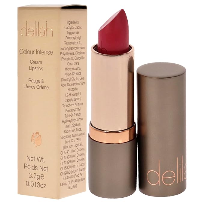 Colour Intense Cream Lipstick - Stiletto - Rich Pigmented - Long Lasting, Hydrating, Velvety Creamy Lipstick For Women - Silky Matte Finish - Infused with Vitamin E - Vegan - 3.7g / 0.13 Oz