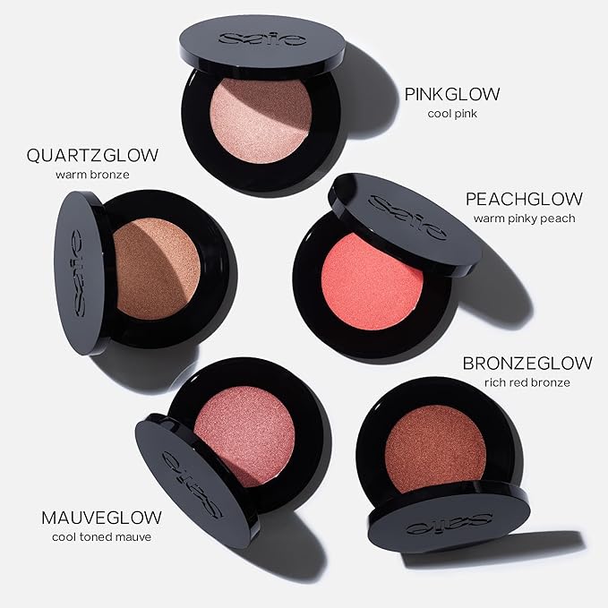 Saie Glow Sculpt Multi-Use Highlighter + Cream Blush Refill - Lightweight with Hyaluronic Acid + Micropearl for Radiant, Glowing Skin - Pinkglow (.02 oz)