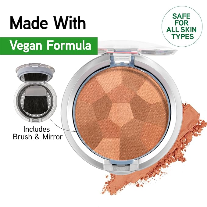 Physicians Formula Powder Palette Multi-Colored Blush, Silky Smooth Formula, Hypoallergenic, Blends Easily Without Irritation – Blushing Natural