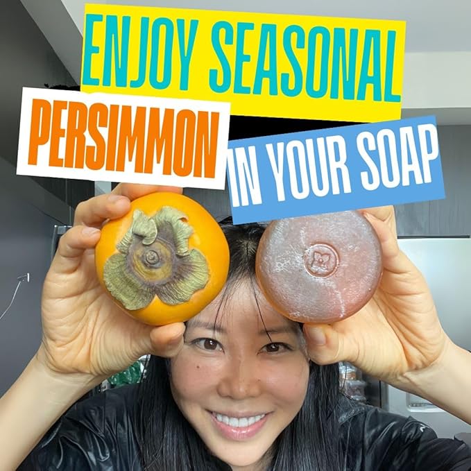 Mirai Clinical Persimmon Soap Bar for Body Odor (Pack of 4 – 100g Each) – Eliminates Nonenal® Aging Odor - Deodorizing and Purifying, Japanese Natural Body Odor Soap - Gentle on All Skin Types