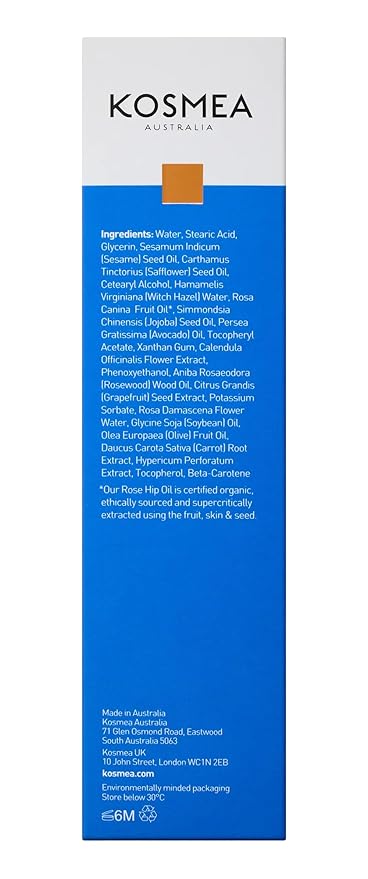 Purifying Cream Cleanser – Hydrating Face Wash for Dry, Sensitive or Normal Skin – Rosehip and Avocado Oil with Vitamins A, B, D – Non-Drying Daily Cleanser – 5.07 fl oz