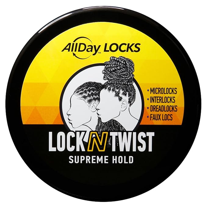 AllDay Locks Lock N Twist (15 oz) | Supreme Hold, No Frizz or Flaking | Hydrating, Nourishing Loc Booster | Grape & Avocado-Infused | Lock & Twist Braids, Locks, Twists, Cornrows | 15 oz